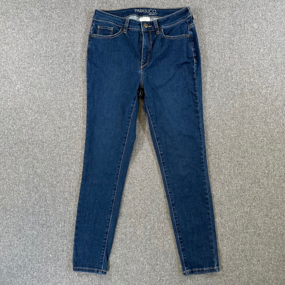 Parasuco Jeans Womens 8 Skinny Blue C8205F Stretch Denim Dark Wash